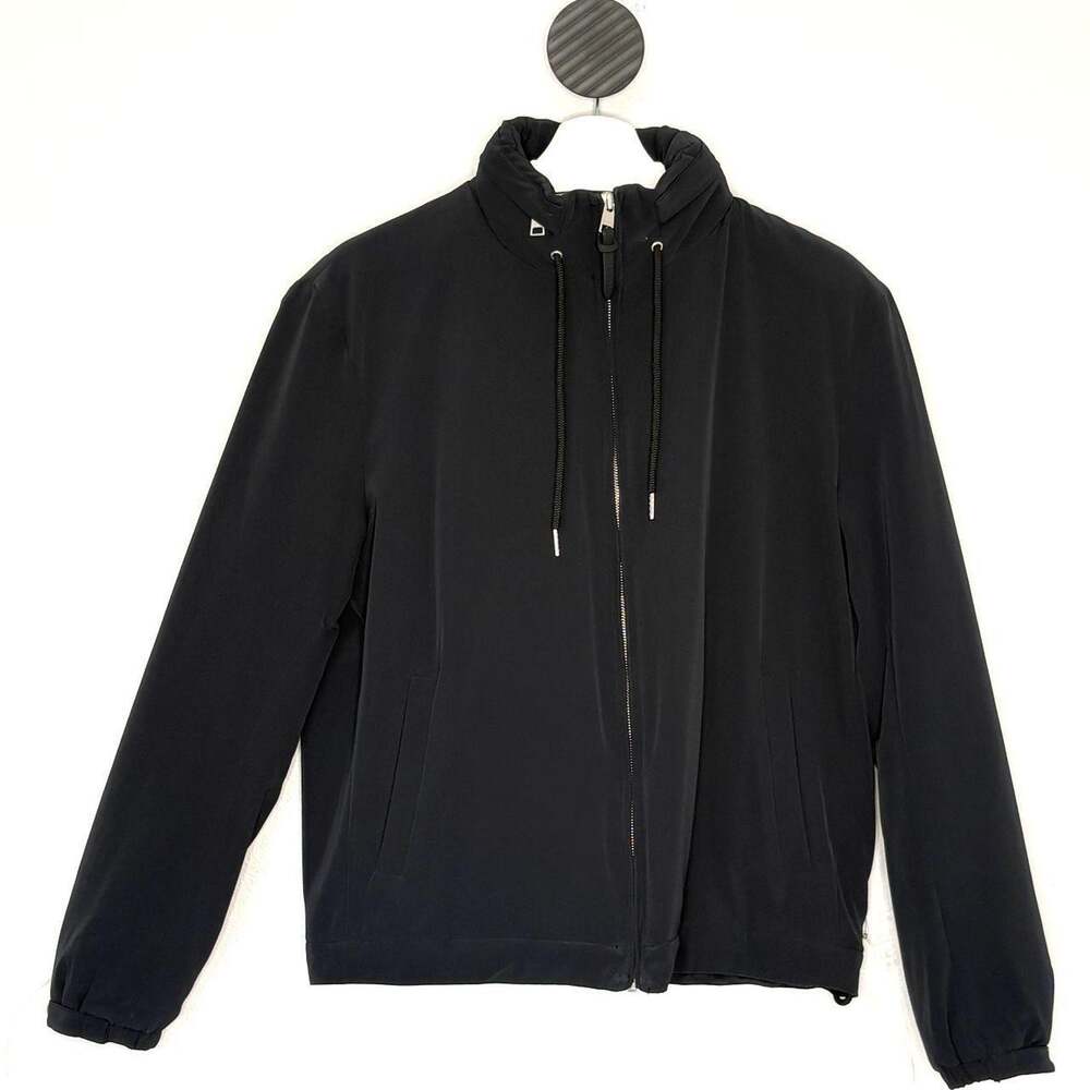 Sandro Hooded Technical Fabric Jacket M